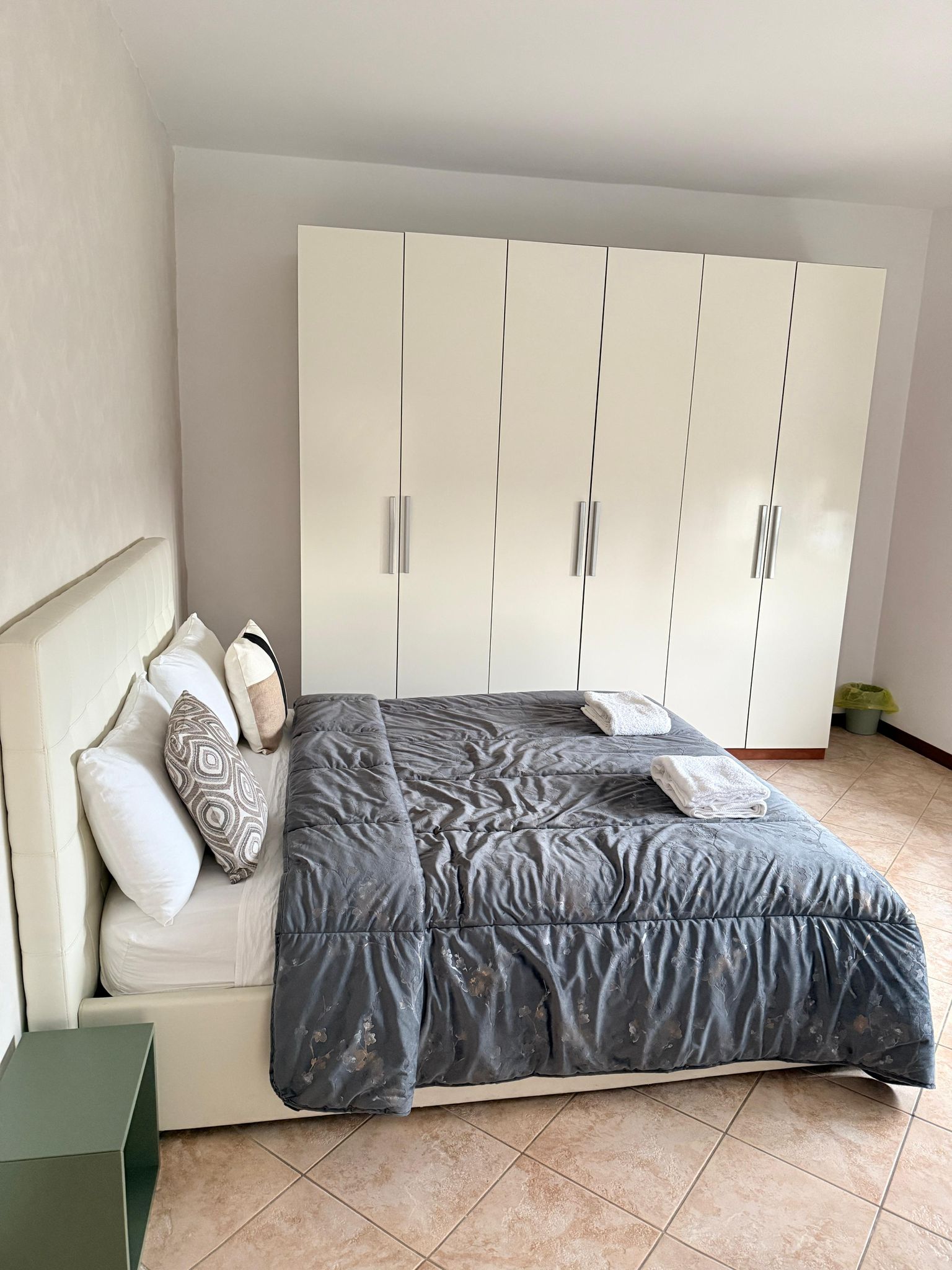 Master bedroom in All'arco apartment venice